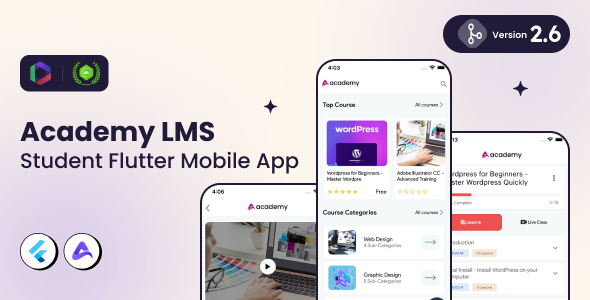 Academy Lms Student Flutter Mobile App Graphicfort Academy Lms Student Flutter Mobile App Graphicfort